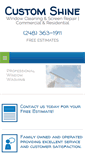 Mobile Screenshot of customshinewindowcleaning.com